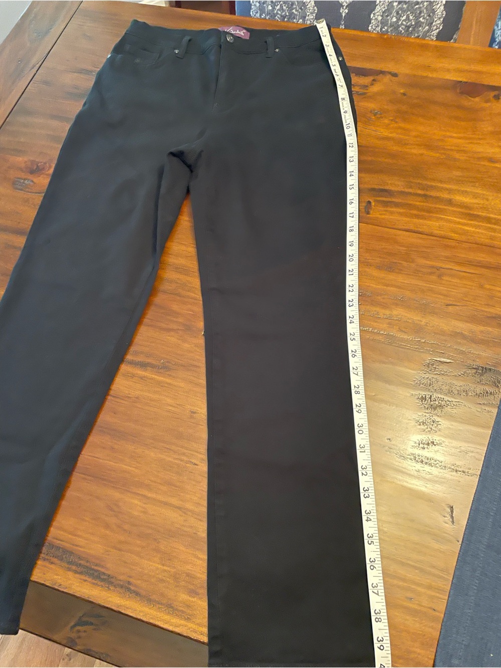 Gloria Vanderbilt Amanda Classic Black Women's Denim Jeans